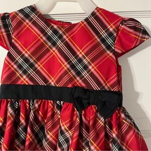 Just one you 12 month dress carters red green white gold holiday Christmas bow